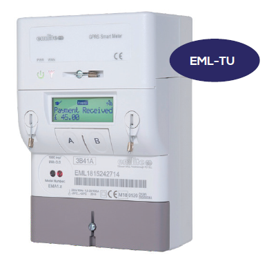 EML TU Dual Fuel Smart Pre Payment Meter 